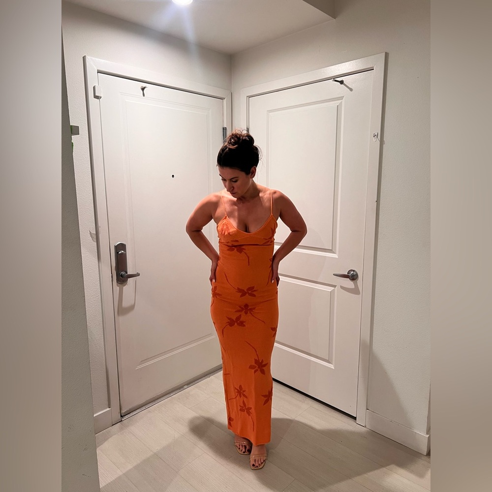 White Fox Boutique Vibrant Orange Maxi Dress - Trust Issues